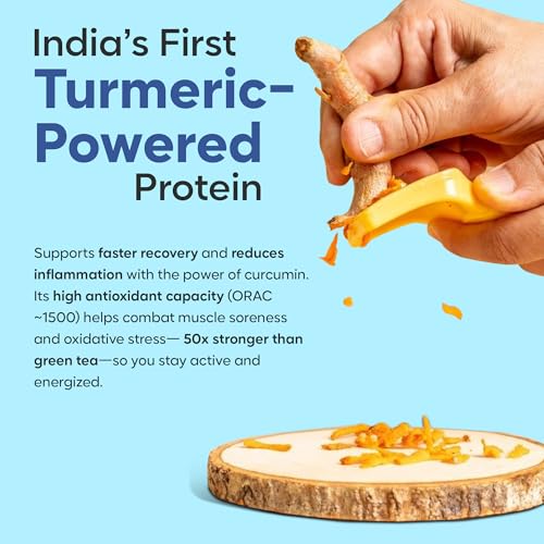 Image of Foodstrong Whey Protein Powder (Concentrate + Isolate), 100% Hormone Free Grass-Fed Whey, 26G Protein & 6.6G BCAA, Vanilla, With Turmeric & Digestive Enzymes, 210G