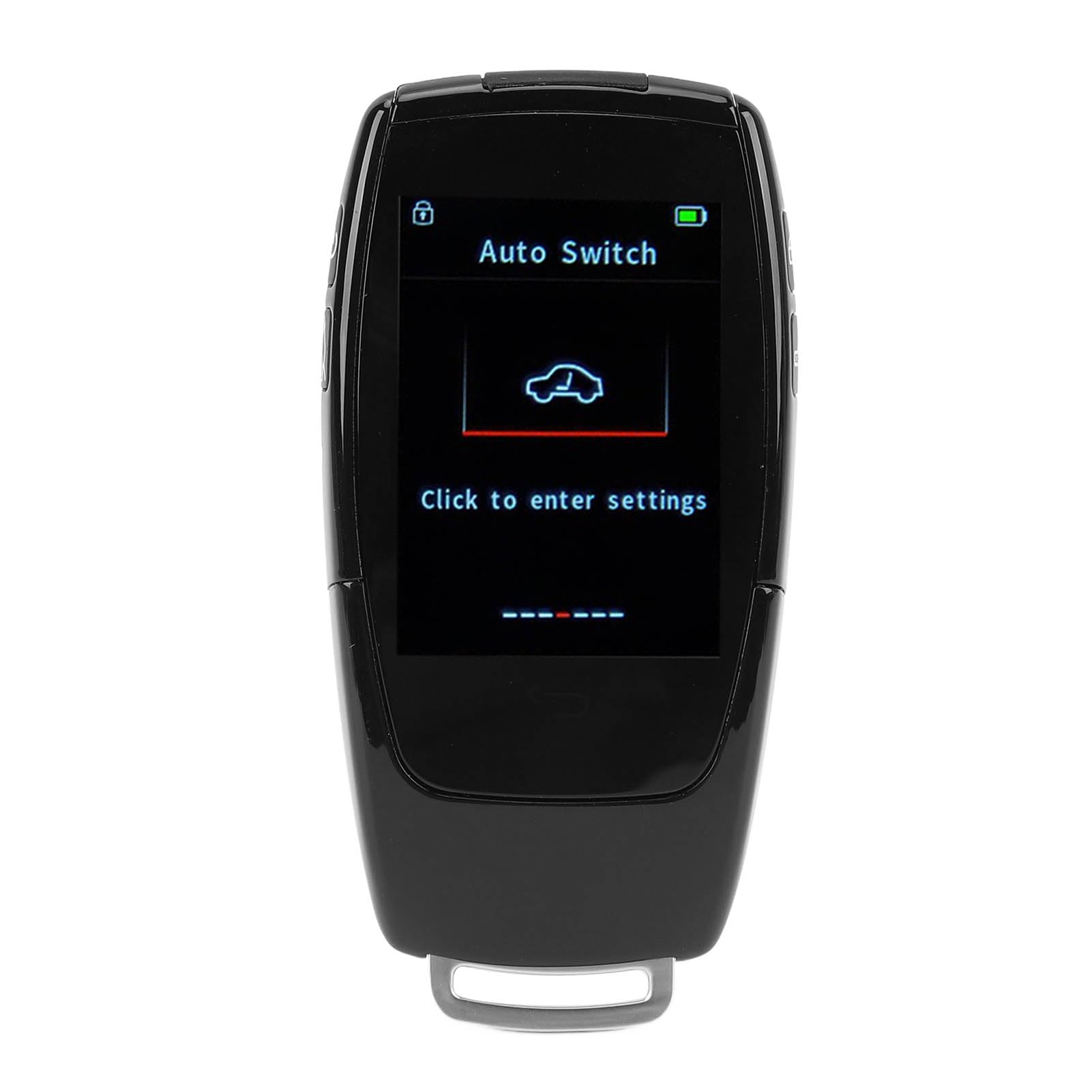 Clé Intelligente pour écran LCD, Longue Veille, en Alliage de Zinc, Verrouillage Automatique, Levage de Fenêtre, Entrée sans clé pour Les Modèles de Démarrage à Un Bouton (Black)