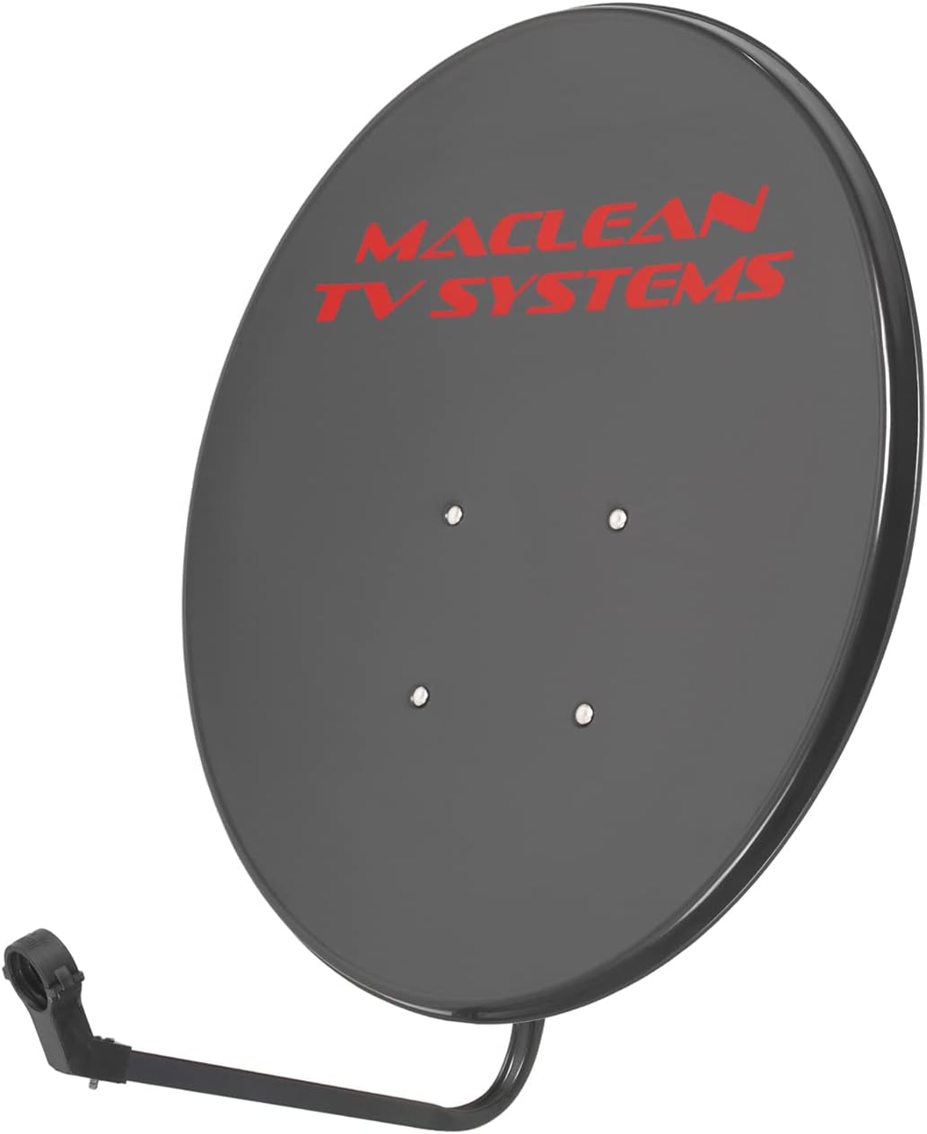 Maclean Satellite dish Maclean TV System, Phosphated Steel, Graphite (65cm, Satellite dish)
