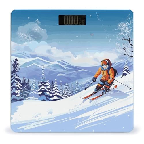 Báscula digital para baño con pantalla LED clara y capacidad 400 lb
