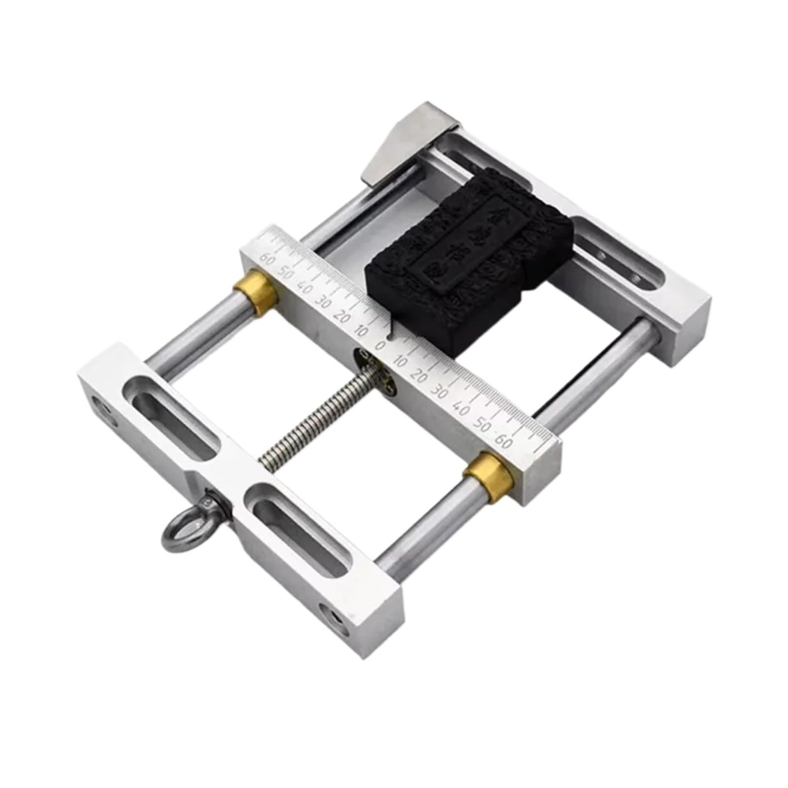 Pinzas planas de aleación de aluminio, tornillo de banco de mandíbula paralela de 4 pulgadas, ancho máximo de sujeción de 110MM for fresadora de grabado CNC, tornillo de banco Eficiencia