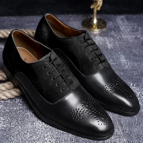 Image of LOUIS STITCH Men's Formal Shoes | Handcrafted European Leather Brogues | Lace-Up Style for Business, Formal (LSEUBGSU)