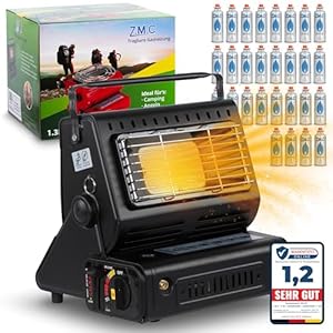 Z.M.C. 1 Tragbare Gasheizung Gaskocher 2-in-1
