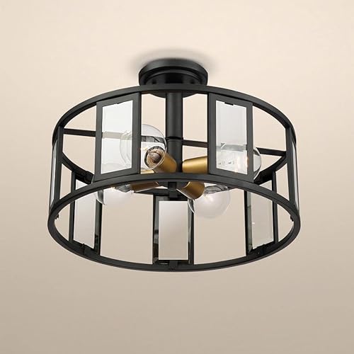 Miniatura 6 de Nuvo 606413 Montaje semiempotrado de cuatro luces, 4 litros, negro