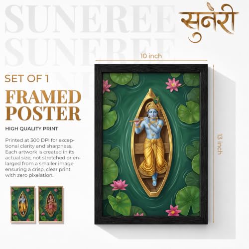 Image of Suneree Traditional Indian Wall Art - Set of 2 (ART 21, 10x13 INCHES)