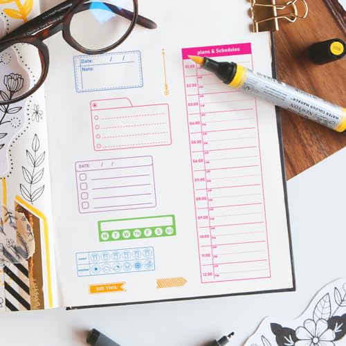 ORIGACH Plans and Schedule Clear Stamps for Card Making Time Planner Transparent Silicone Stamps for DIY Scrapbooking Journaling Photo Album Crafts Suppplies - Image 3