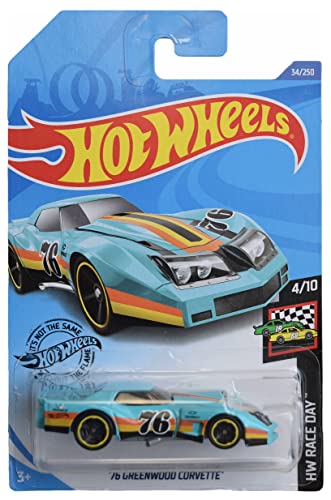 Hot Wheels 76 Greenwood Corvette Race Day design aérodynamique et carrosserie sport