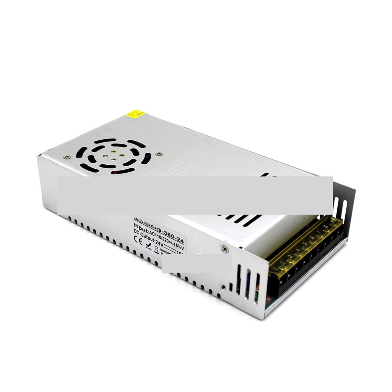 BRODEFUP DC 24V 15A 360W Switching Power Supply Driver Lighting Transformer AC110-240V To 24V