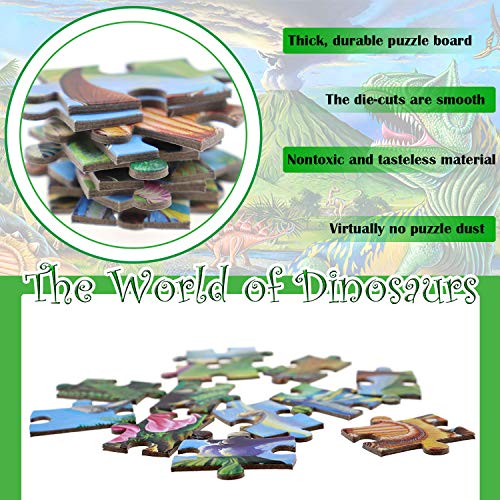 Ransunn RS-001 Puzzles For Kids Ages 4-8 Year Old,100 Piece Dinosaur Jigsaw Puzzle For Toddler Children Learning Educational Puzzles Toys For Boys And Girls thumb #4