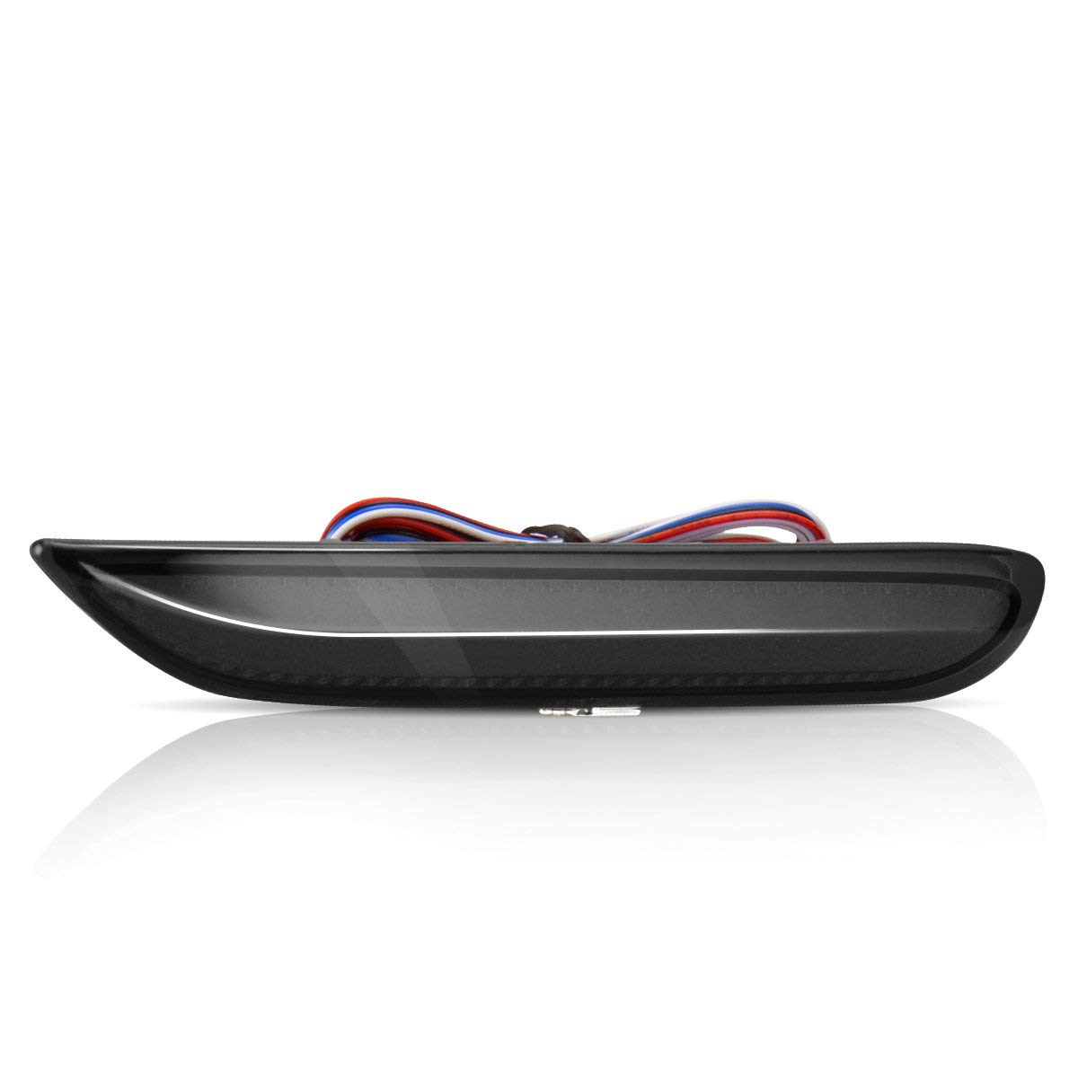 KMD LED Rear Bumper Reflector Sequential Relfectors Driving Braking Turing Plug and Play Version Easy Installation for Infiniti Q50 Q50L