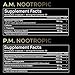 AMPM Nootropic Total Focus + Calm 9X Strength w. Caffeine, L-Theanine, Alpha GPC, L-Tyrosine, Ashwagandha - X-Release Energy Pills Nootropics Brain Support Supplements for Memory and Focus Supplement