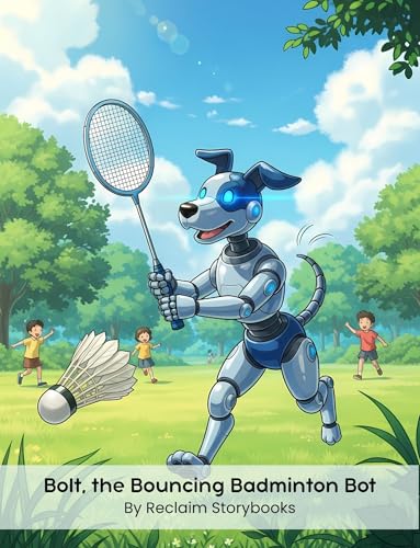 Bolt, the Bouncing Badminton Bot: Storybook about Growth Mindset with valuable life lessons and moral values