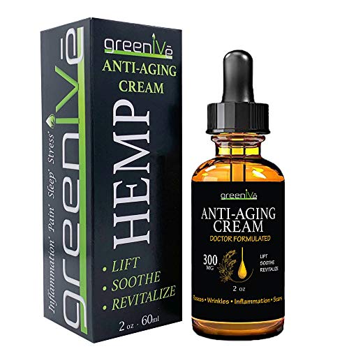 GreenIVe - Anti-Age Hemp Extract Cream - Lift, Revitalize, Heal - Exclusively on Amazon (300mg)