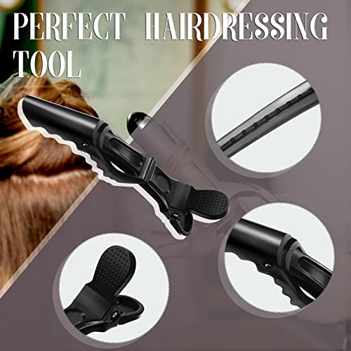 MTLEE 80 Pinzas Peine Aligator Para Cabello Negro miniatura 3