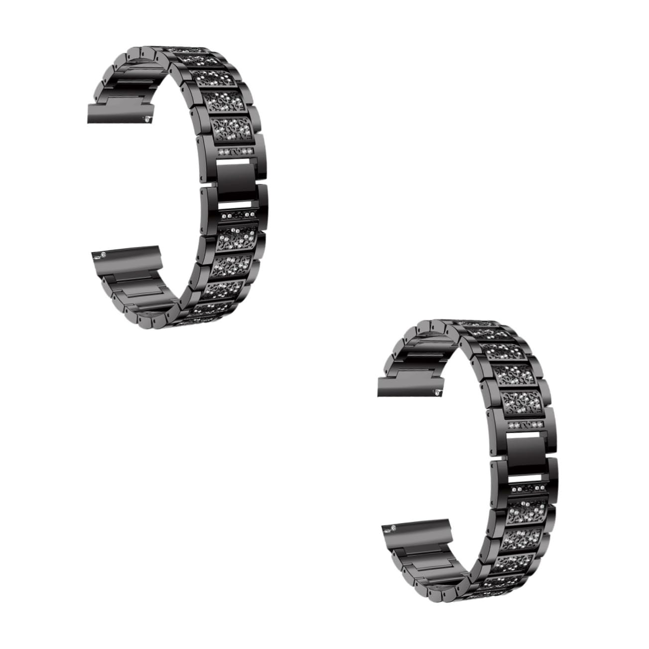UPKOCH Metallo Smart Watch Strap Cinturino In Metallo Cinturini Per Orologi Per Le Donne Bracciali Per Le Donne Orologio Intelligente Braccialetti Delle Donne Di Cristallo Smartwatch Di