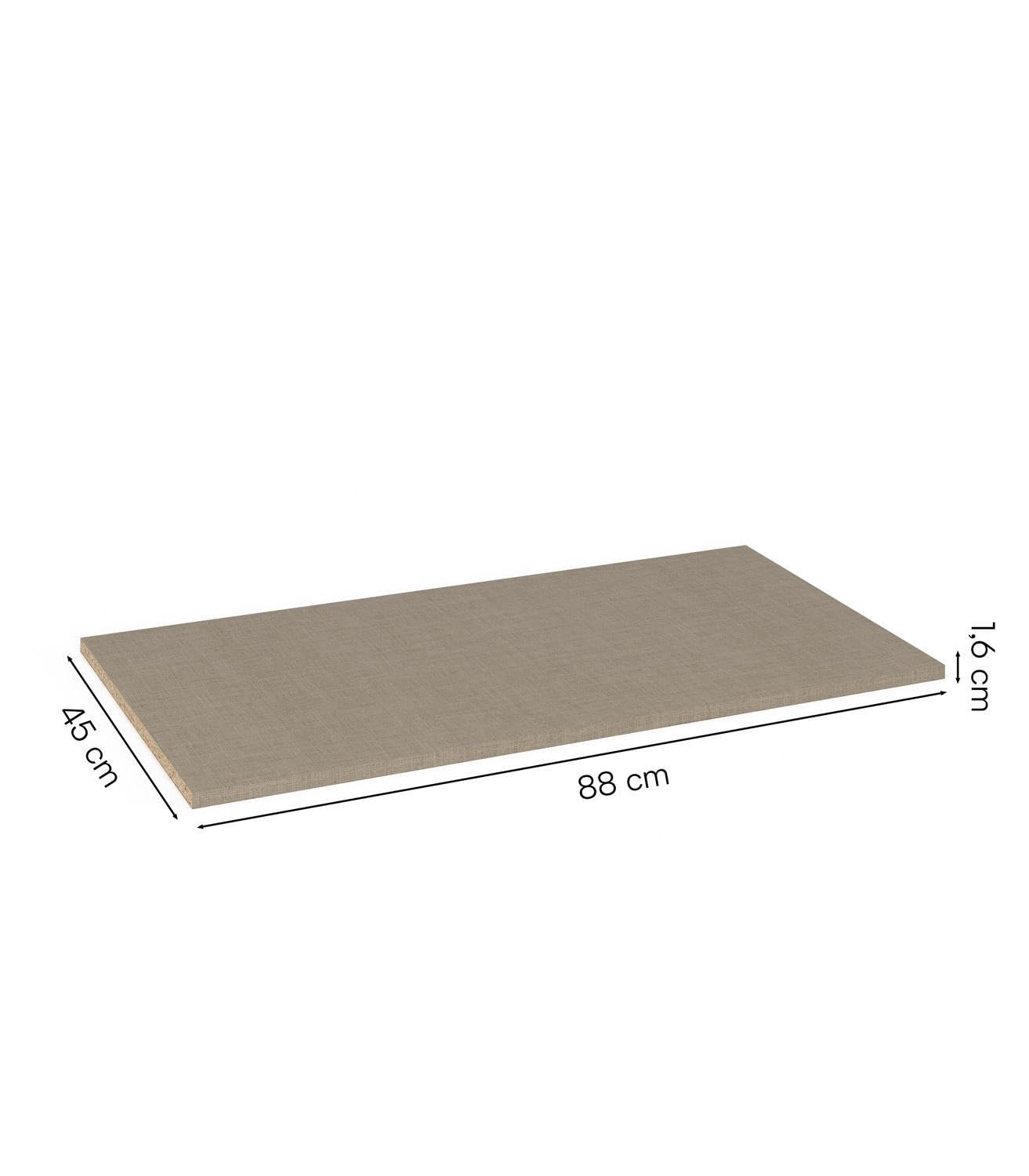 Einlegeboden für Kleiderschränke - Höhe 20 mm - 88 x 45 cm - Texline Dekor - Regalboden Fachbrett