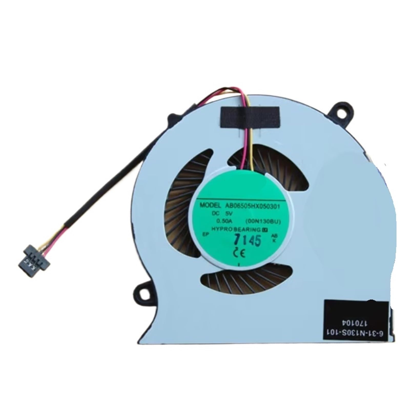 UITGVDQAT AB06505HX050301 DC 5V 0.28A 3-wire Server Cooling Fan