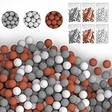 Replacement Shower Head Filter Stone Beads, 6 Packs Anion Mineral Shower Head Bead, Universal Home Showerhead Stone Balls for Water Filtration, Refills Purifying Hard Water for Filtered