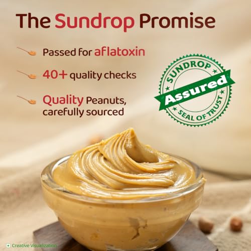 Image of Sundrop Peanut Butter with Honey | Creamy | 900 grams | With 23% Protein | 7.1% Dietary Fibre | No Preservatives | Premium Roasted Peanuts | Great Value per Gram of Protein (Pack of 3)