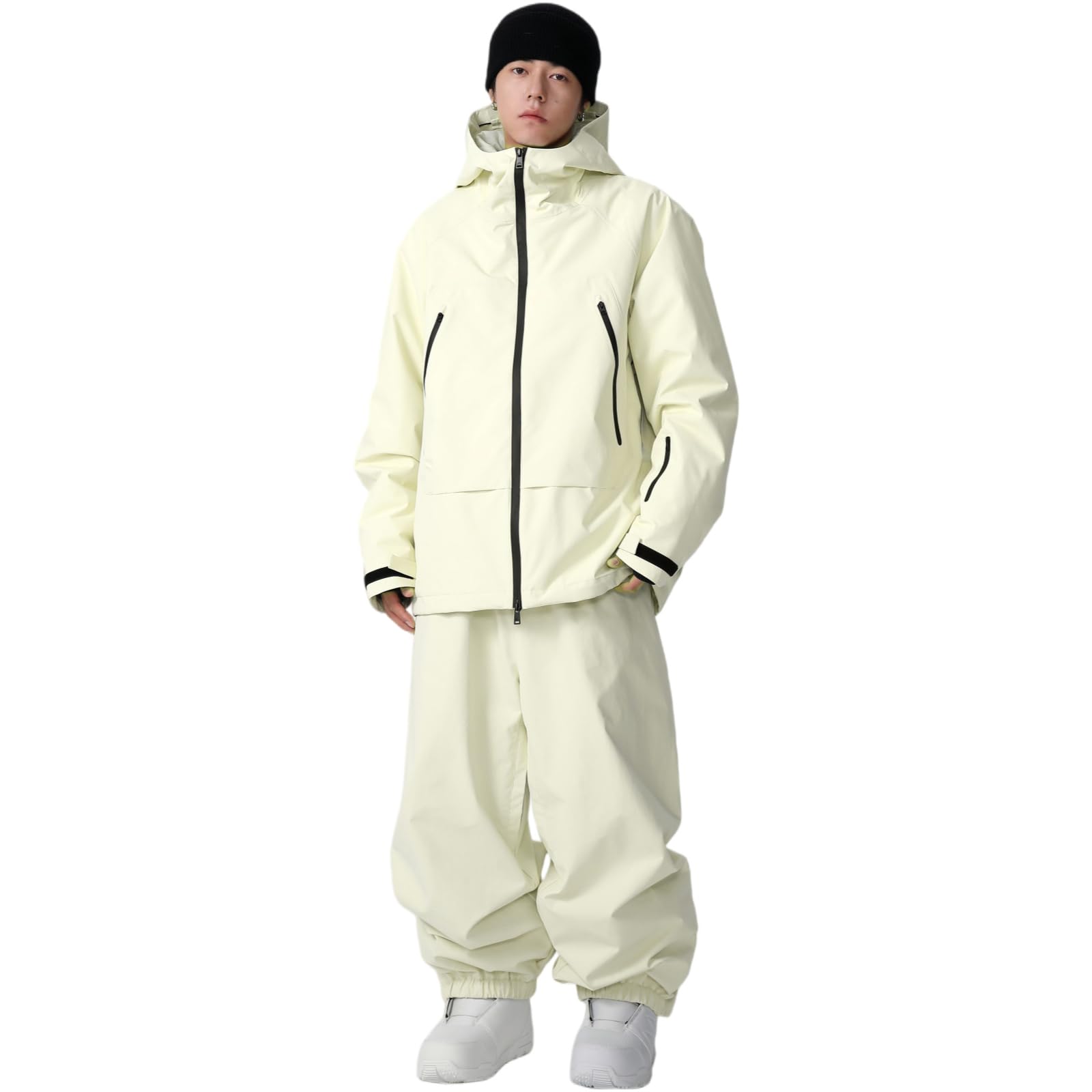 Set da sci e pantaloni da sci, da uomo, da donna, 2 pezzi, tuta da neve, colonna d'acqua, giacca da neve, traspirante, antivento, pantaloni da neve per sci, snowboard
