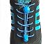 Stout Gears Reflective No Tie Shoelaces Lock System - Elastic Shoe Laces for Sneakers - 1 Pair (Royal Blue)