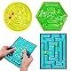 APAKA 3 Stück Labyrinth Spiel Sensorik Spielzeug, GelgefüLlte Anti Stress Autismus Spielzeug, Fidget Squishy Squeeze Sensorikspielzeug, Anti Stress Spielzeug ab 3 Jahren(Rechteck, Kreis, Sechseck)