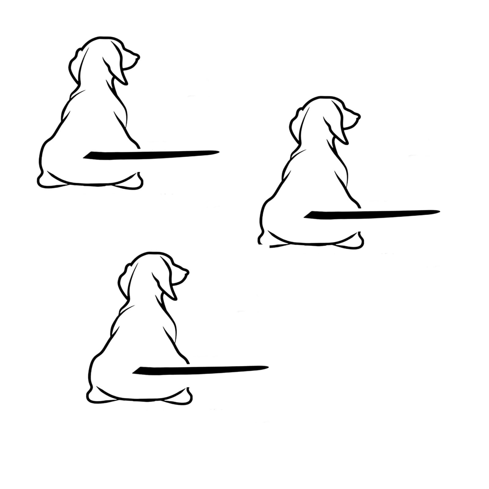 3Pcs White Funny Dog Moving Tail Decal Dog Windshield Wiper Sticker Cute Animal Puppy Car Sticker Waterproof Rear Window Wiper Decal Decoration Automotive Decals, Bumper Stickers, Decals and Magnets