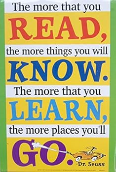 Dr. Seuss "Oh, the Places You'll Go!" Reading Poster (8.5" x 12.5")