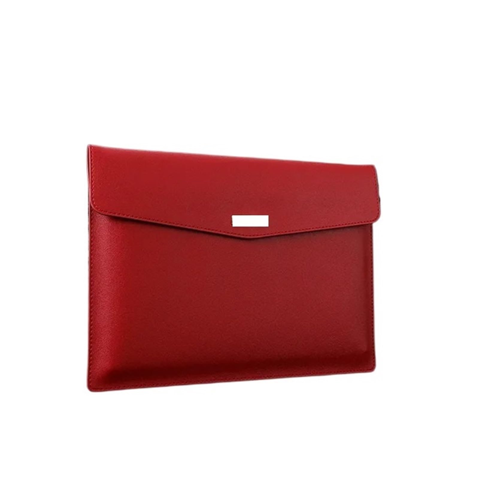 Carpeta de archivos cuero, bolsa for documentos gran capacidad, maletín negocios, fundas impermeables, organizador oficina Para Documentos(Red)
