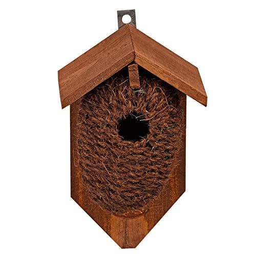 Garlivo Coconut Nest Box, brown, L 10,2 x B 15,2 x H 26,2 - Image 4