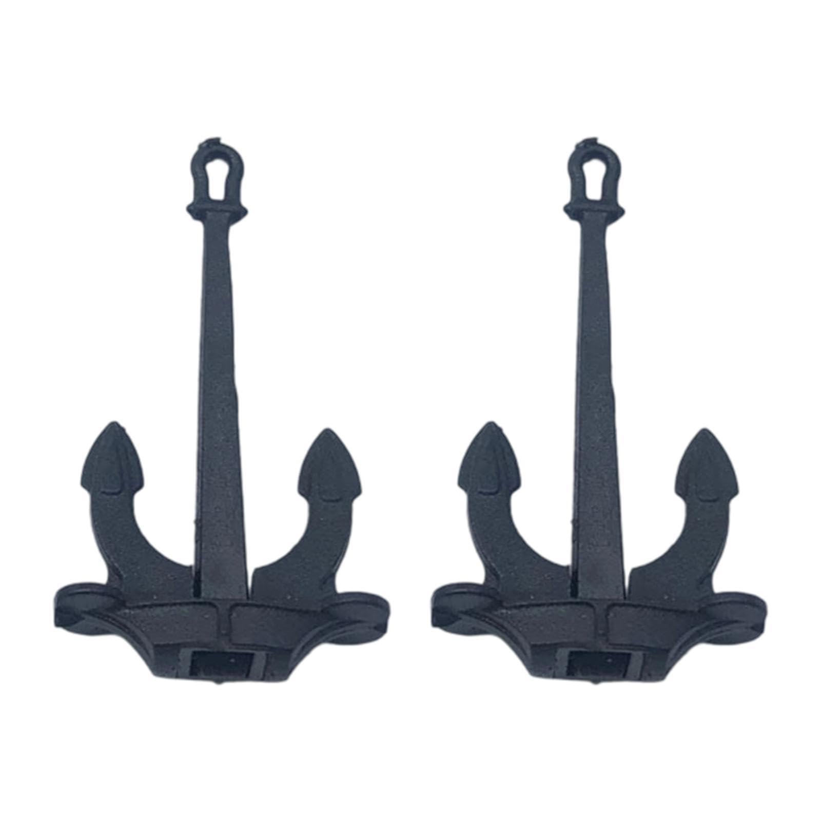 2 Pieces of Mini Anchors for DIY Model Ship Projects, 1.0cmx1.7cm