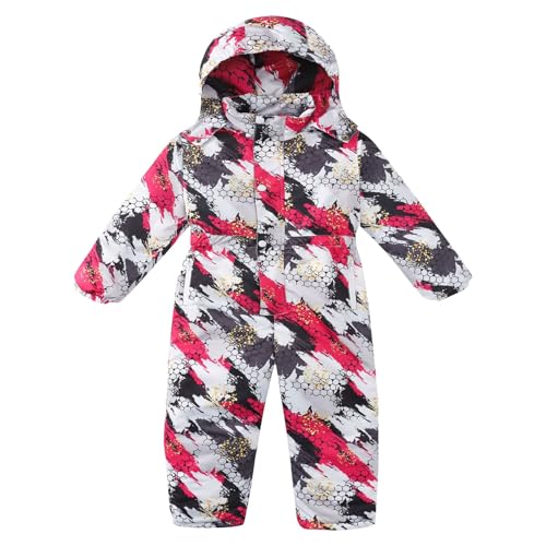スキーウェア キッズ ジャンプスーツ 女の子 子供 雪遊び 撥水加工 カバーオール スノーコンビ つなぎ 防寒 スノーボードウェア ワンピースタイプ 子供用 ガールズ サイズ調整可能 男の子 防水 保温性 ジュニア ベビー スノーウェア