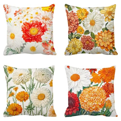 Housse de coussin 35x35 cm en lin imperméable pour canapé - 2