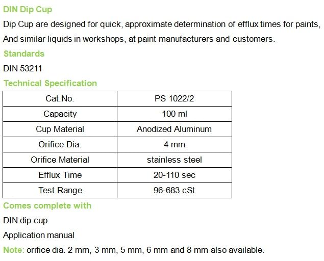 Paint Viscosity Cup, 3# Flow Dip Cups, Viscometer with Handle 3 Mm Orifice Diameter