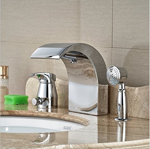 Robinet cascade pour baignoire Gowe en laiton avec douchette pour vos moments de détente