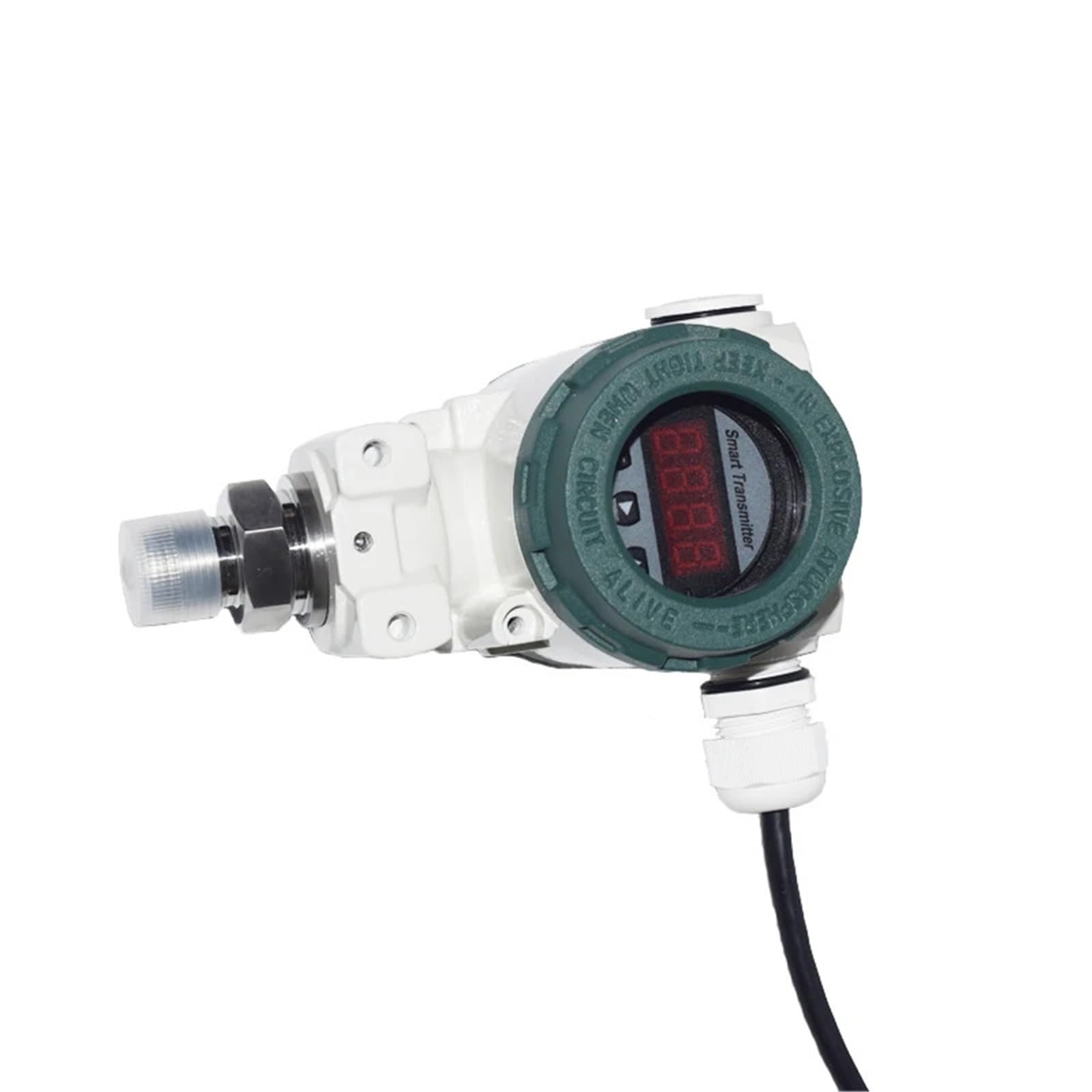 Transmisor de presión con pantalla LED 2088, salida 4-20 mA, sensor for agua, aire, aceite y líquidos (positivo/negativo) Alta precisión(0-10KPa)