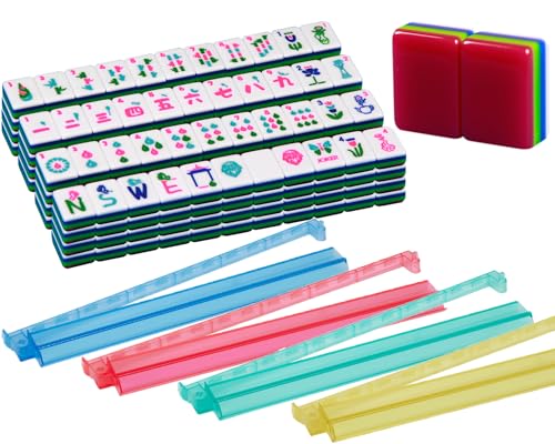 Set de Mahjong Americano 166 piezas acrílico 1.2 pulg