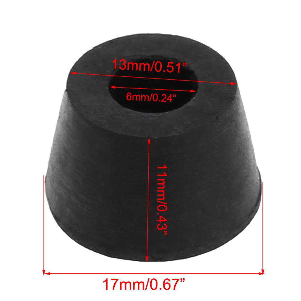 DCQQ 30 Stück Gummipuffer Schraubfeste Gummifüße Schwarzer Gummifuß mit Schrauben für Die Meisten Möbelgeräte Gummifuß (22*18*10mm DCQQ 30 Stück Gummipuffer Schraubfeste Gummifüße Schwarzer Gummifuß mit Schrauben für Die Meisten Möbelgeräte Gummifuß (22*18*10mm