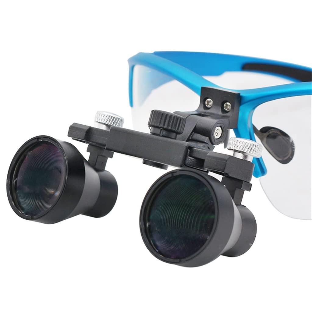 Lupa Binocular 2.5X Dental con Gafas Ligeras Gafas de Larga Distancia Trabajo Protección