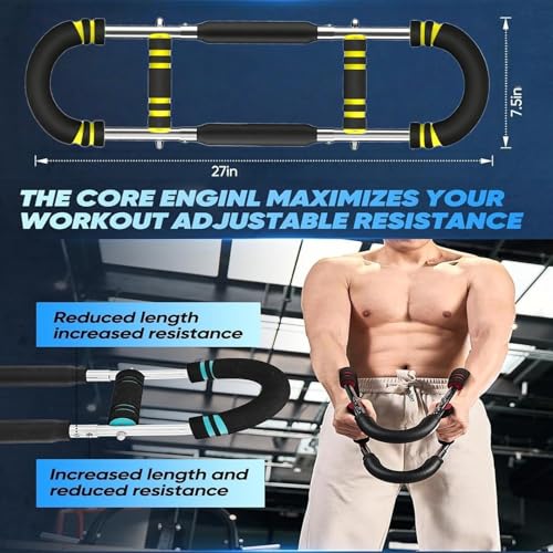 Image of ReeRaa Twister Arm Trainer,Arm Trainer for Men, Adjustable Chest Workout Equipment,Chest Trainer, Shoulder Muscle Training,Wrist & Forearm Strengtheners, Portable Home Fitness Equipment