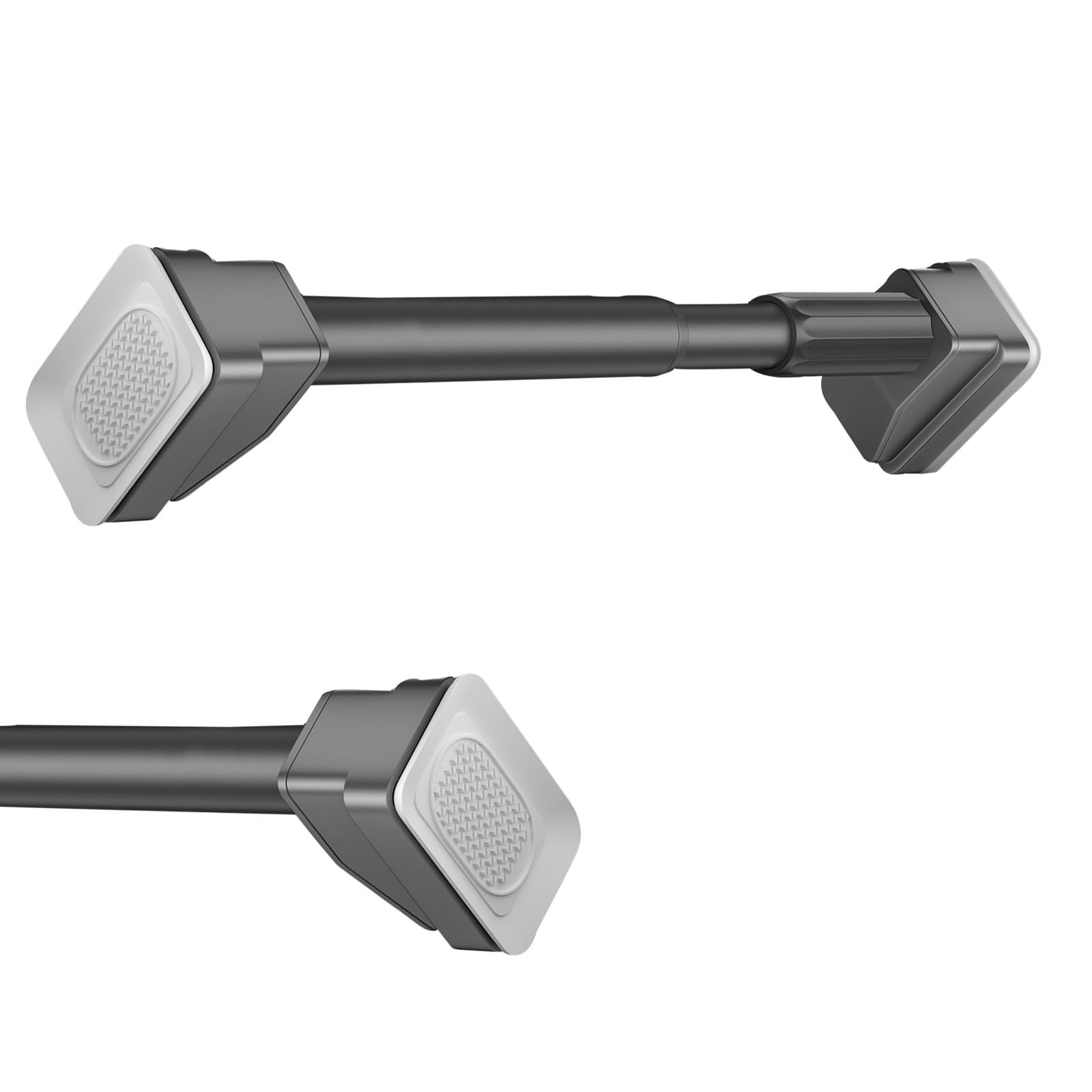 GLDYTVF Adjustable 33mm No Drill Curtain Rod Extensible Shower Curtain Rod 360-450cm 410-500cm for Bathroom Window Closet (Grey 260-350cm)
