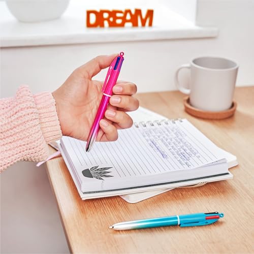 BIC 4-Color Retractable Ballpoint Pens, Medium Point, 1.0mm, 12-Count - image 2