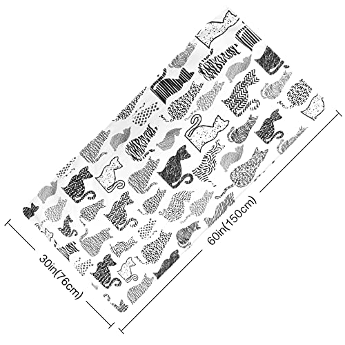 Livilan Cat Kitten Beach Towel For Women, Microfiber Anime Picnic Bath Pool Yoga Towel, Soft Cute Quick Dry And Sand Proof Beach Towels, Cat Hello Kitty Gifts For Cat Lover Thin Towels 30”X60” #TOP6