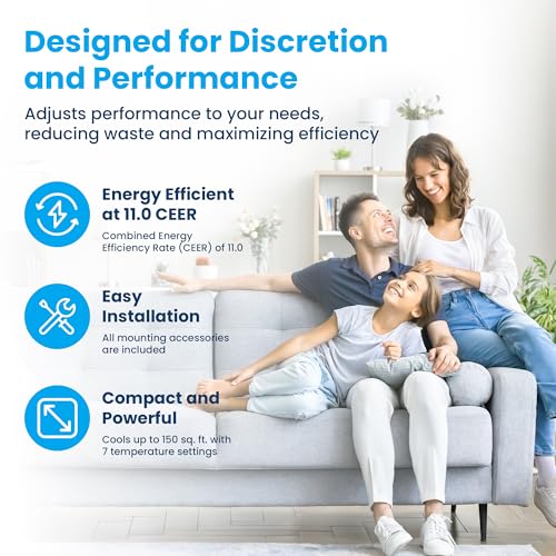 Senville 6,000 BTU Window Air Conditioner, Cools Up to 250 Sq. Ft., Easy to Use, Washable Filter - Image 6