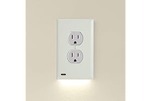 SnapPower GuideLight 2 - the Lighted Outlet Cover Plate That Replaces Plug-In Night Lights