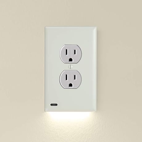 SnapPower GuideLight 2 - the Lighted Outlet Cover Plate That Replaces Plug-In Night Lights