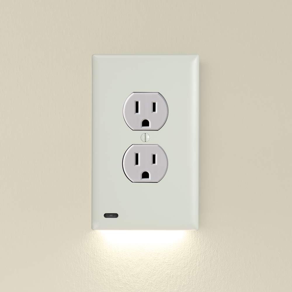 2 Pack Wall Plate Night Light Hello Light LED Night Lights Built