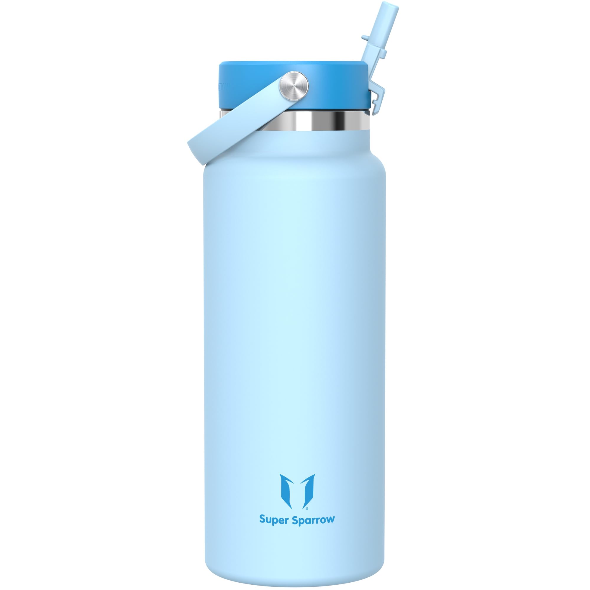 Sparrow SwivelSip Botella Termica - Botella Agua Acero Inoxidable Boca Ancha con Pajita - 750ml - Sin BPA y Antifugas - para Deporte, Gimnasio, Oficina, Yoga, Ciclismo — view 73