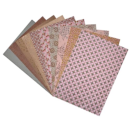 Kidsy Winsy Craft Paper Pack | 10 Assorted A4 Size Coppers | Decorative & Printed Sheets for DIY Art & Craft | Perfect for Painting, Drawing, Scrapbooking, Projects & Journaling (100-250 GSM)