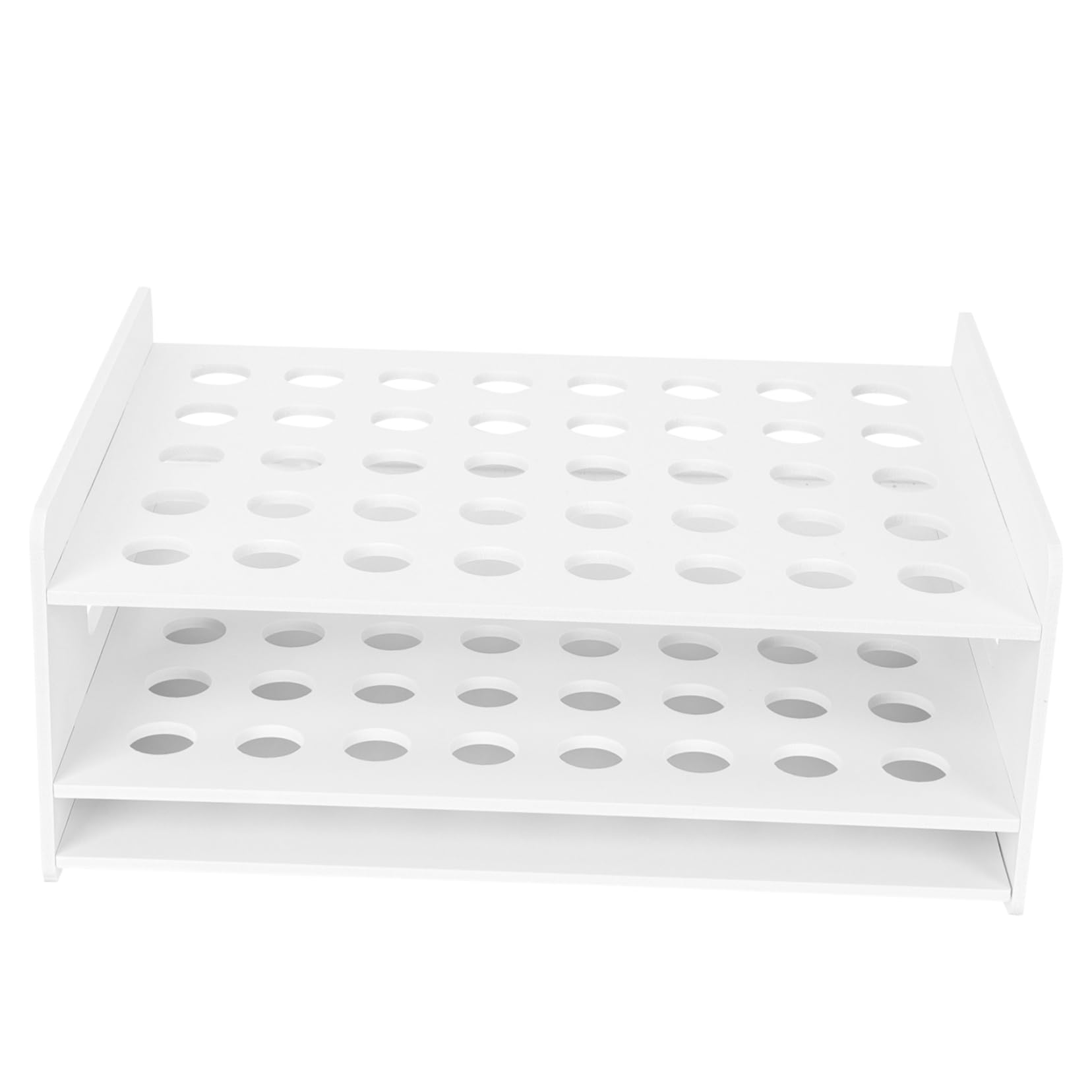DOITOOL 40löcher Scherenständer aus Holz für Scheren und Reagenzgläser Schreibtisch-organizer Aufbewahrungsregal für Künstlerbedarf Schule und Zuhause Kompaktes Design mit Löchern